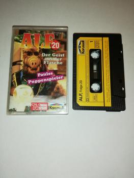 Alf Folge 20 Der Geist aus der Flasche/ Paules Puppenspieler Schwarz mit Gelben Aufkleber 839 527-4 Karussell(Innencover beschrieben)